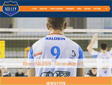 Tablet Screenshot of montpellier-volley.com